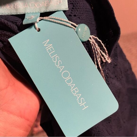 NWT MELISSA ODABASH Nicole Cover-Up Swim Beach Dress Navy Crochet Size Small - Picture 10 of 12